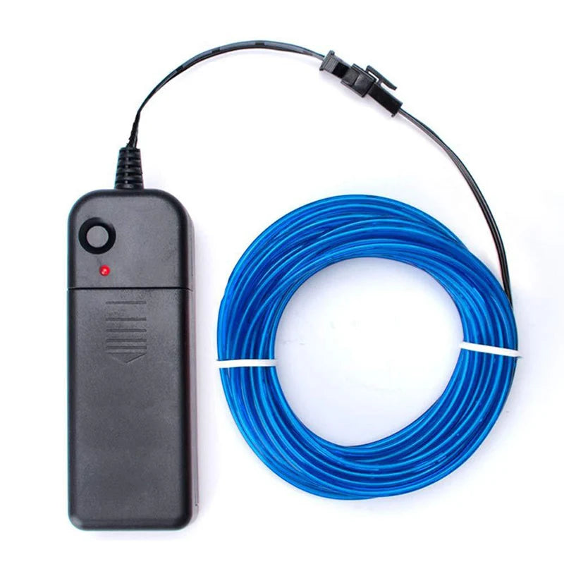 2026 Flexible Neon Lights Glow EL Wire Light Led Neon Sign Rope Cable Strip DIY Christmas Party Clothing Light Drop Shipping