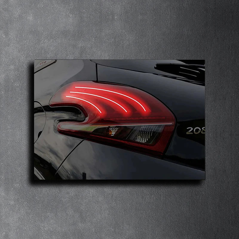 Customized Racing Car Remote Control Neon Light Art Color-Changing Advertising Home Bar Shop Hotel Mall Decorations DC Power