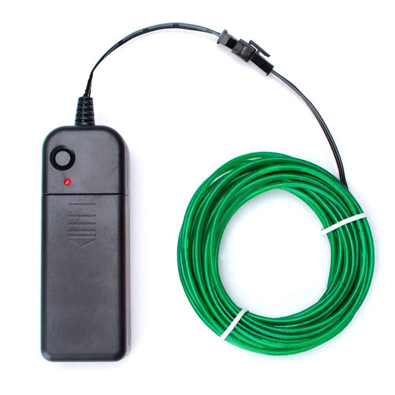 2026 Flexible Neon Lights Glow EL Wire Light Led Neon Sign Rope Cable Strip DIY Christmas Party Clothing Light Drop Shipping