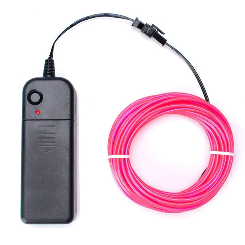2026 Flexible Neon Lights Glow EL Wire Light Led Neon Sign Rope Cable Strip DIY Christmas Party Clothing Light Drop Shipping