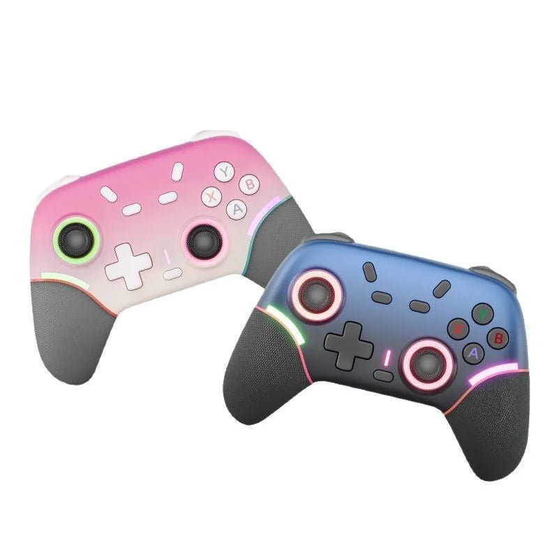 Multi-Platform Gamepad X9 for Switch 2/Switch/PC/PS3/PS2,Controller with Vibration,RGB Lighting Effect,Dual Back Keys&Macro