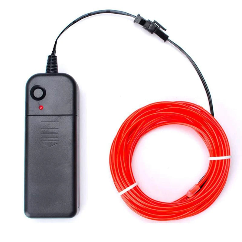 2026 Flexible Neon Lights Glow EL Wire Light Led Neon Sign Rope Cable Strip DIY Christmas Party Clothing Light Drop Shipping