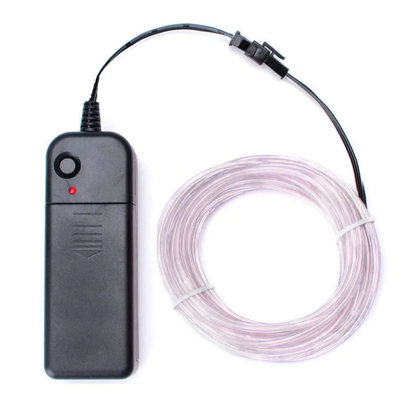 2026 Flexible Neon Lights Glow EL Wire Light Led Neon Sign Rope Cable Strip DIY Christmas Party Clothing Light Drop Shipping