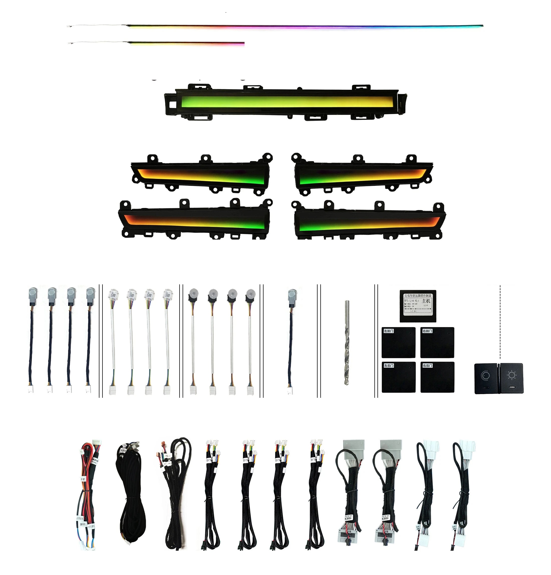 Factory Price Dynamic Style Car Symphony Ambient Light Atmosphere Decoration Kit for Honda Civic 11th 2022-2025 Auto Interior