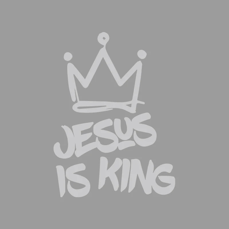 Jesus is King and wears a crown creative&funny stickers for cartoon fans&lover,high quality for car trucks motorcycles & laptops