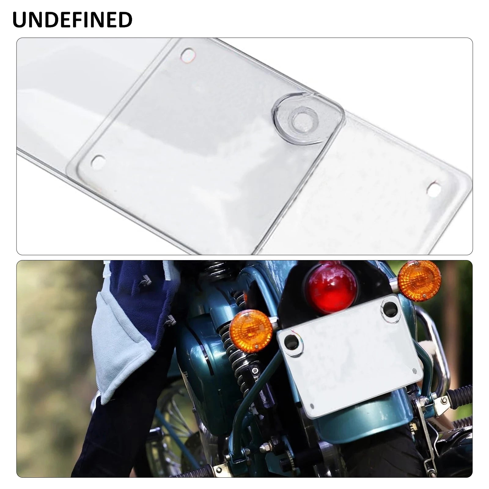 Motorcycle License Plate Frame Cover Shield License Protector Cover 4x7 inch License Plate Cover Moto License Plate Frame