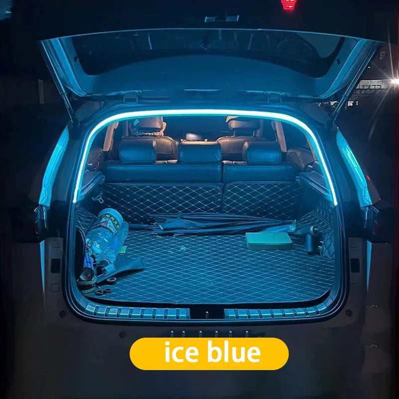 Car High Brightness Trunk Lighting Ambient Light Interior Decoration Led Wireless Automatic Sensing Tailgate Light Strip