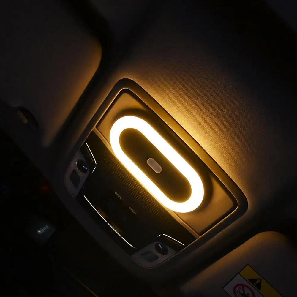 Car Interior Lights Indoor Car Lighting Ceiling Lamp Night Touch Light Hand Reading Light USB Car Roof Lighting Reading Lamp