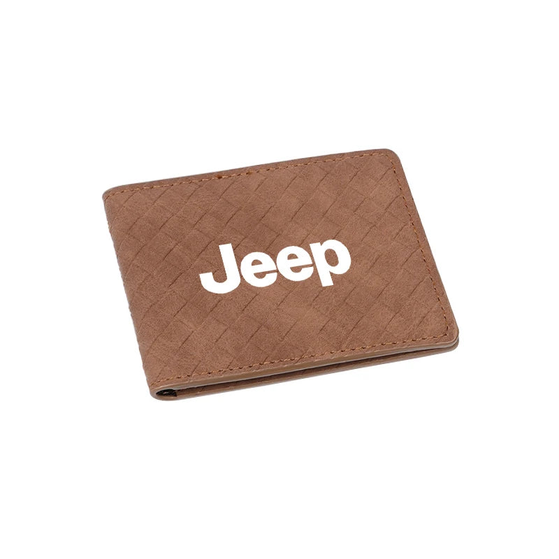 Car Driver's License Leather Cover Suede Protective Shell For Jeep Grand Cherokee Wrangler JK Gladiator Compass Renegade Patriot