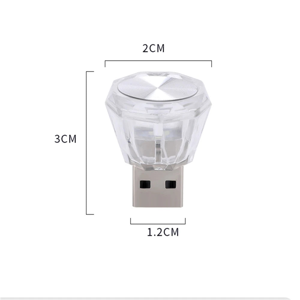Usb Lamp Car Interior Lights Indoor Car Lighting Atmosphere Lamp Night Light Car Foot Ambient Car Atmosphere Light