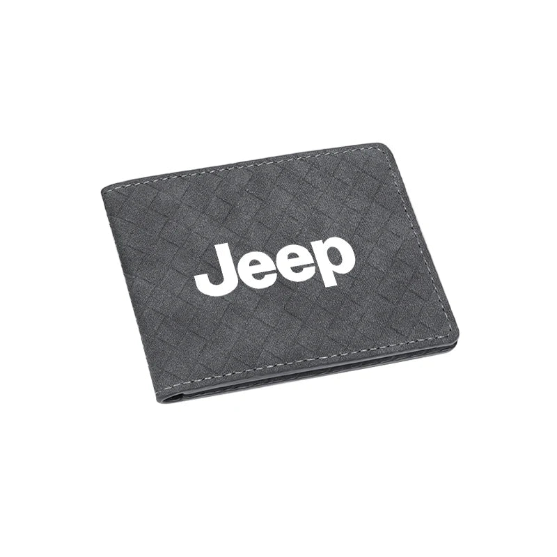 Car Driver's License Leather Cover Suede Protective Shell For Jeep Grand Cherokee Wrangler JK Gladiator Compass Renegade Patriot