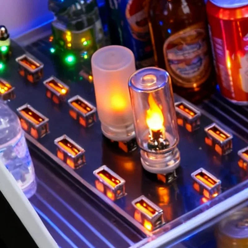 Car Interior Decoration Light Car Ambient Lamp Night Light for Holiday Home Auto Decoration 5V USB Led Flash Candles Light Bulb