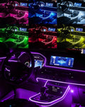 Interior Car LED Strip Lights, Ambient Lighting Car Kits with USB APP Bluetooth Control, Music Sync Fiber Optic Cars Interior Ne