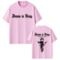 Jesus Is King Graphic T-shirt Christian Religious Short Sleeve T-shirts Summer Men Women Fashion Gothic Rock T Shirt Streetwear