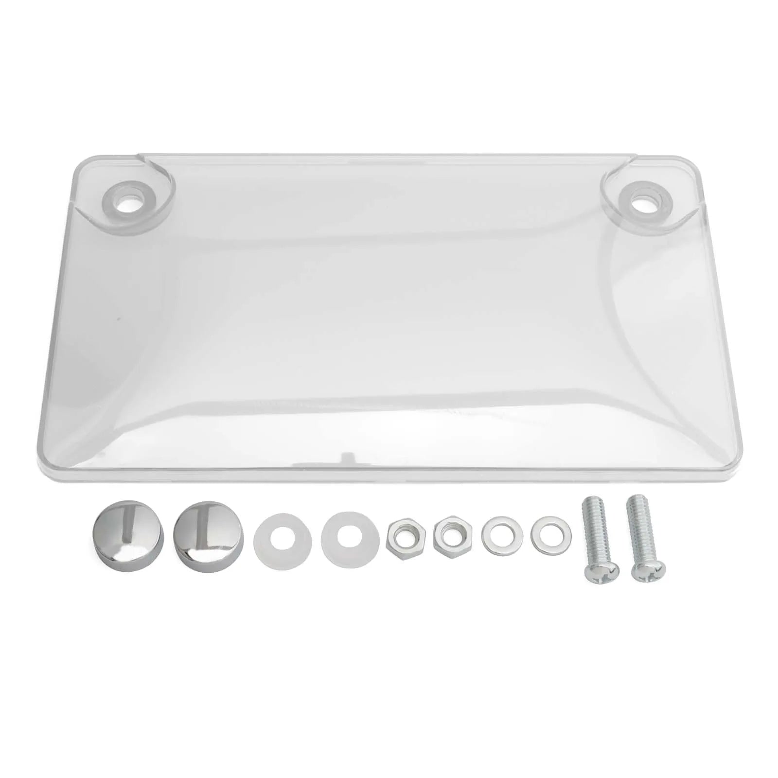 Motorcycle License Plate Frame Cover Shield License Protector Cover 4x7 inch License Plate Cover Moto License Plate Frame