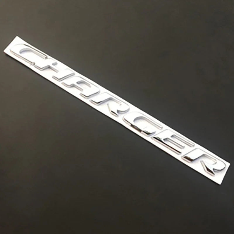 Metal Raider Charger Letter Fashion Logo Fender Rear Trunk Emblem Badge for Dodge Charger GT AWD 500 SRT R/T Hellcat Scat Pack