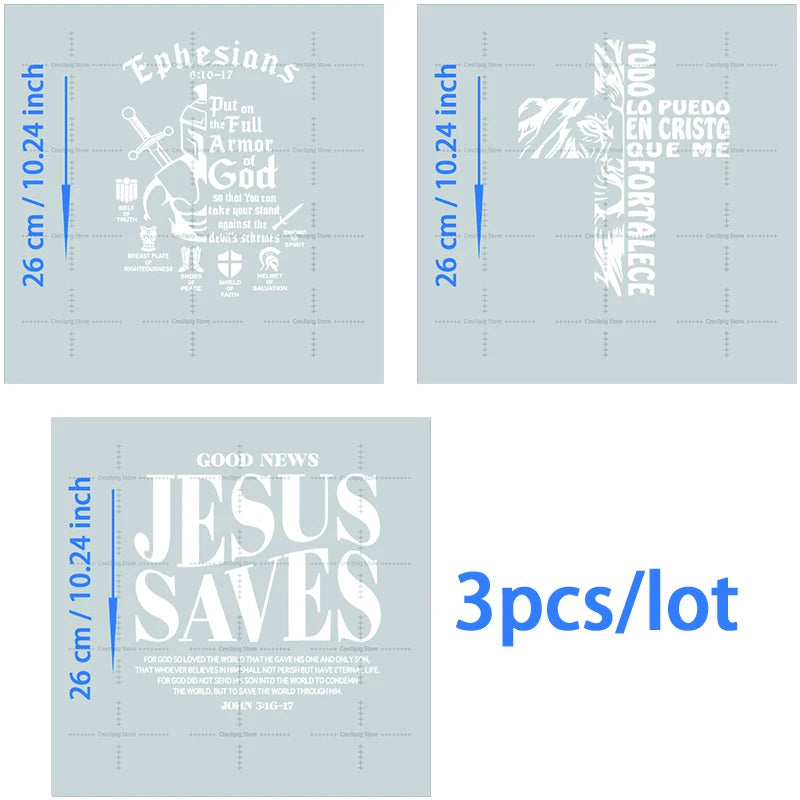 JESUS IS MY GOD KING LORD  thermoadhesive patches for clothes heat transfer vinyl Applique for clothes T-shirt Decal Decor