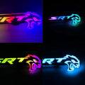 Changeable RGB LED Front Grille Emblem Badge Light For Dodge SRT Model App Controlled Flowing Multi-Color Logo Lamp Auto parts