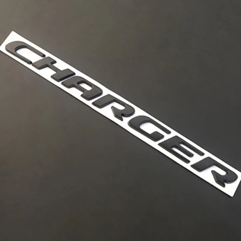 Metal Raider Charger Letter Fashion Logo Fender Rear Trunk Emblem Badge for Dodge Charger GT AWD 500 SRT R/T Hellcat Scat Pack