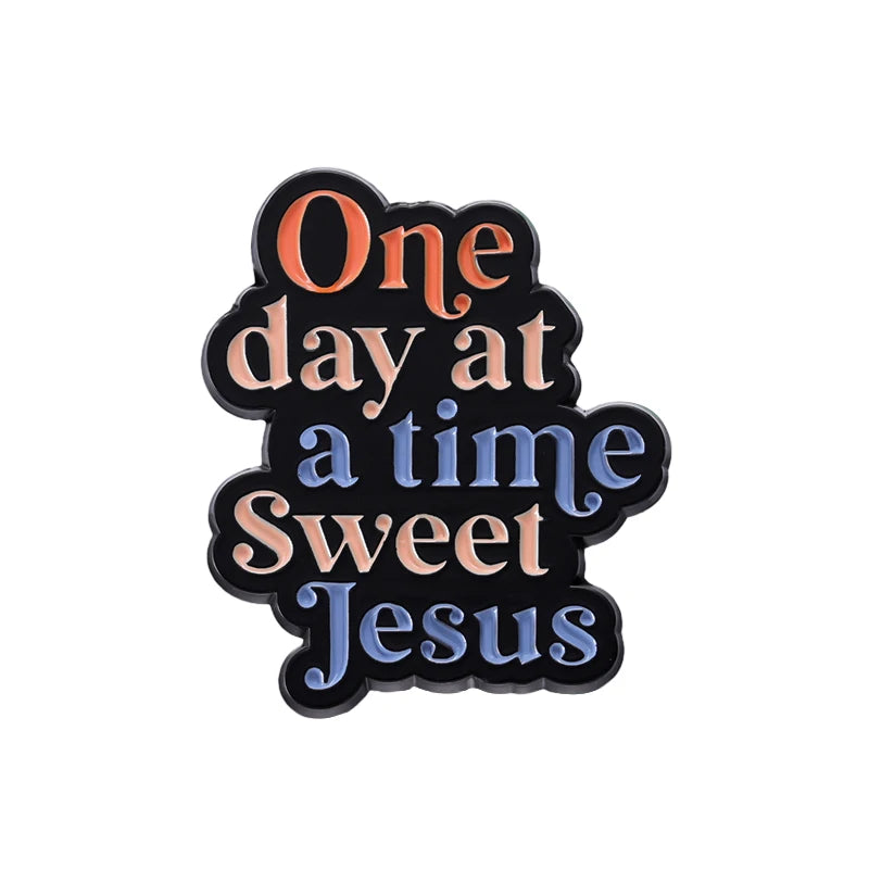 Text Love Like Jesus Enamel Pin Custom Easter Cross Believer Halloween Jewelry Lapel Clothes Backpack Shirt Gift For Fans Friend