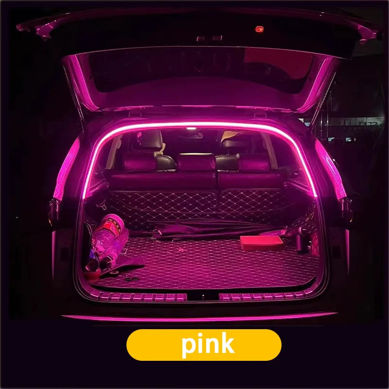 Car High Brightness Trunk Lighting Ambient Light Interior Decoration Led Wireless Automatic Sensing Tailgate Light Strip
