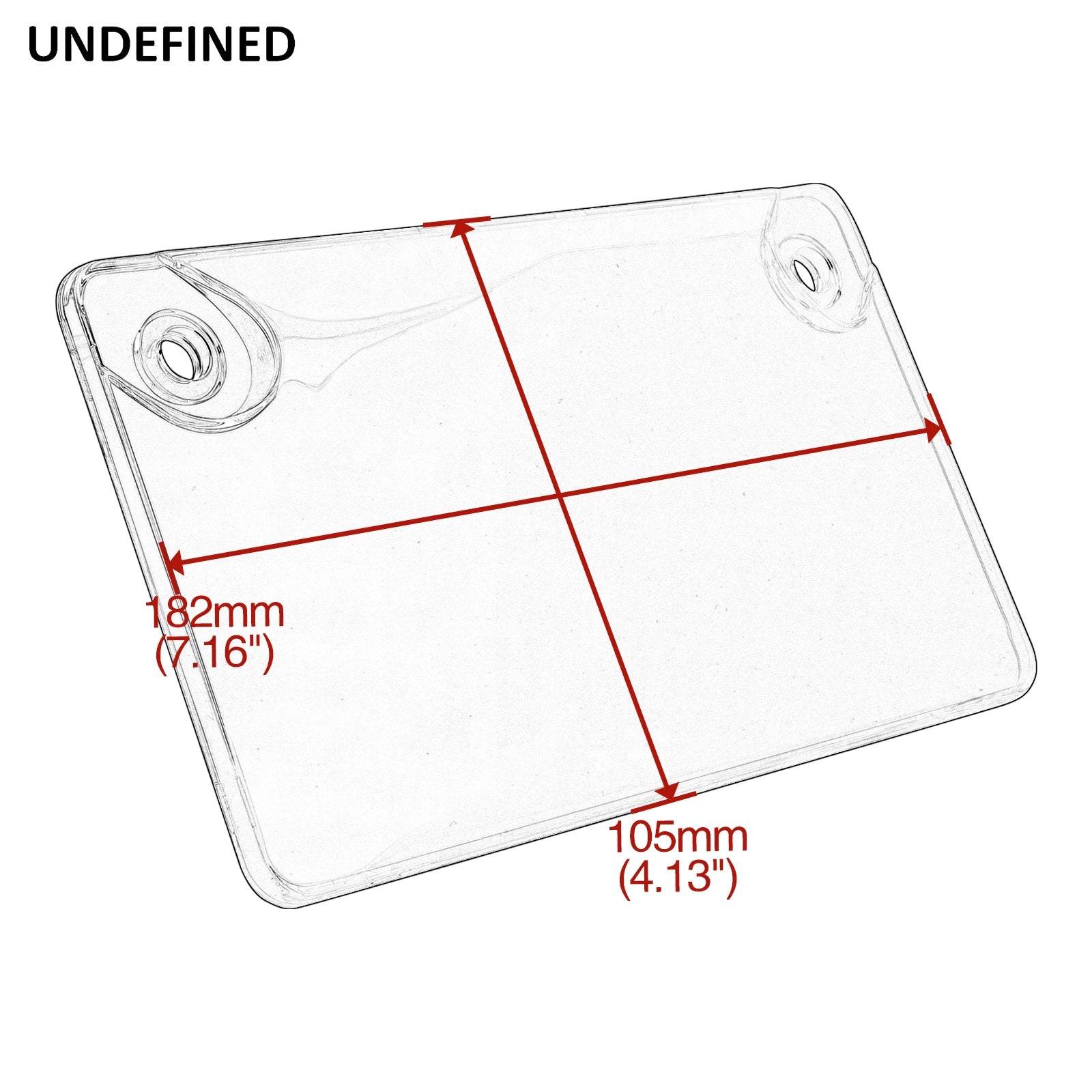 Motorcycle License Plate Frame Cover Shield License Protector Cover 4x7 inch License Plate Cover Moto License Plate Frame