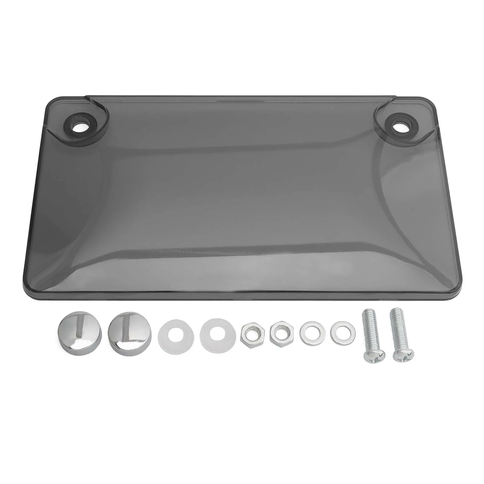 Motorcycle License Plate Frame Cover Shield License Protector Cover 4x7 inch License Plate Cover Moto License Plate Frame