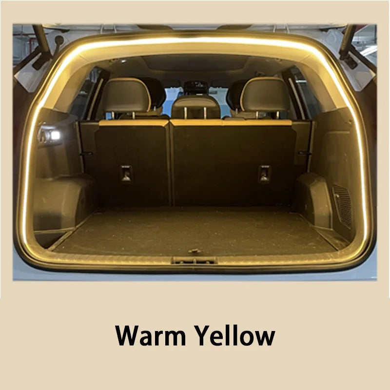 Car High Brightness Trunk Lighting Ambient Light Interior Decoration Led Wireless Automatic Sensing Tailgate Light Strip
