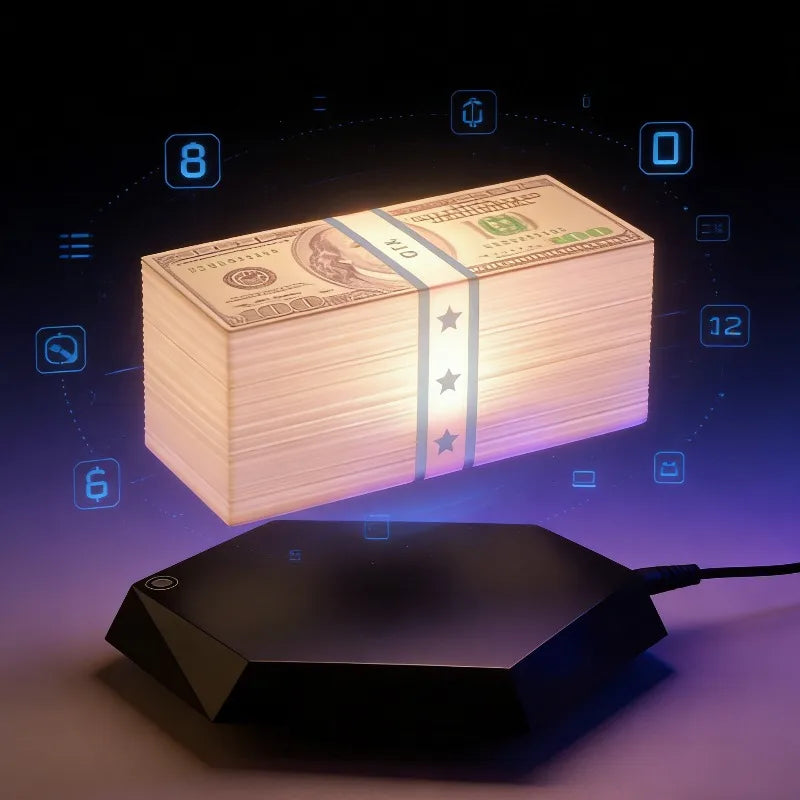Floating Money Lamp Maglev Golden Lantern Grand Theft Auto Game Peripheral TK Same As Grand Theft Auto Birthday Gifts for Friend