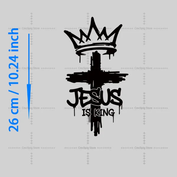 JESUS IS MY GOD KING LORD  thermoadhesive patches for clothes heat transfer vinyl Applique for clothes T-shirt Decal Decor